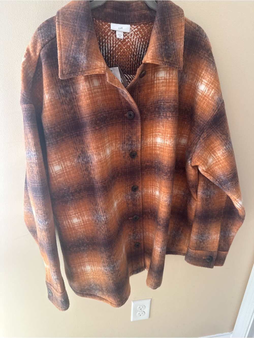 J. Jill evermore Barn Jacket Utility Chore Shirt Jacket size 2X